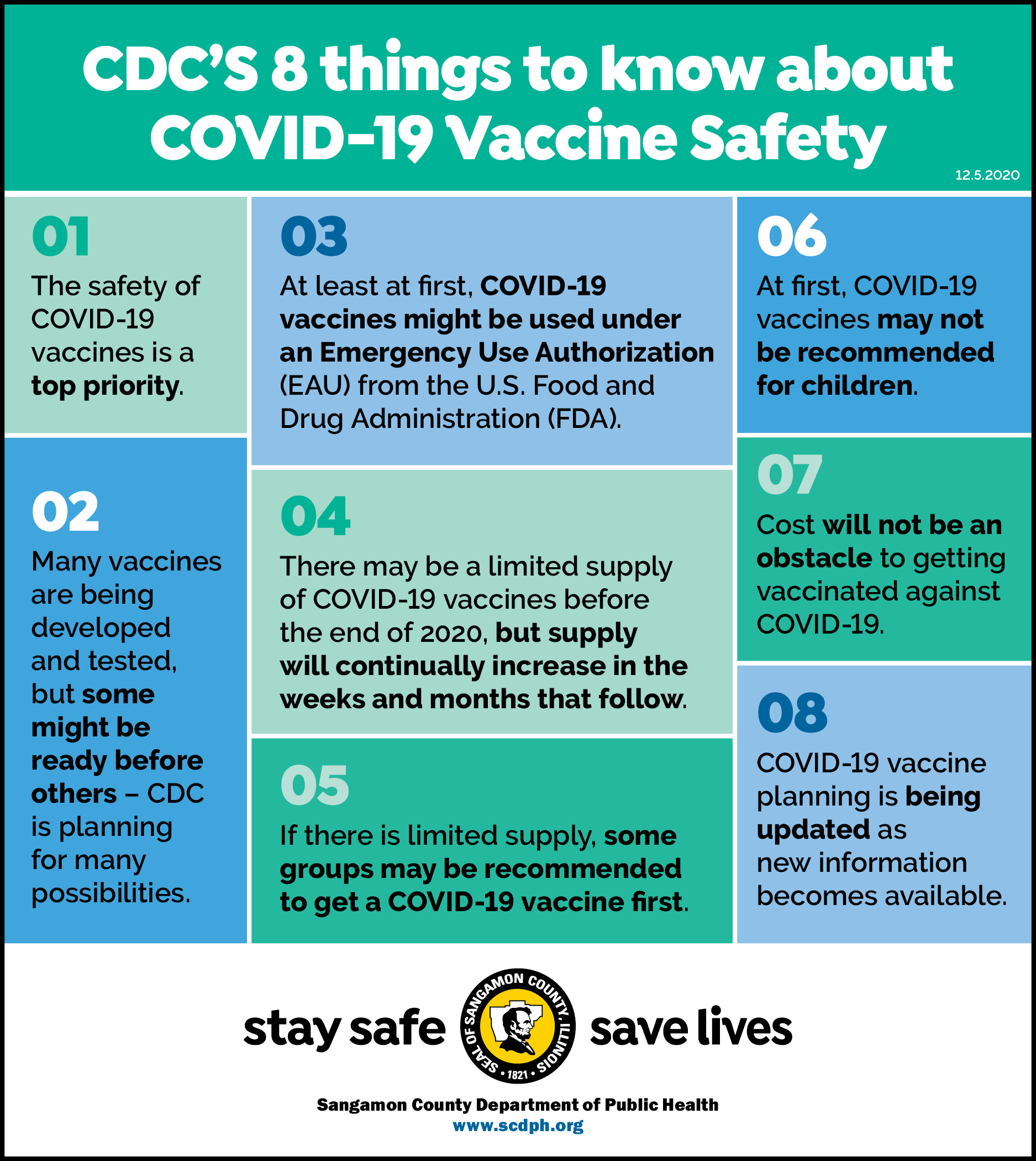 8 things to know about vaccine safety graphic